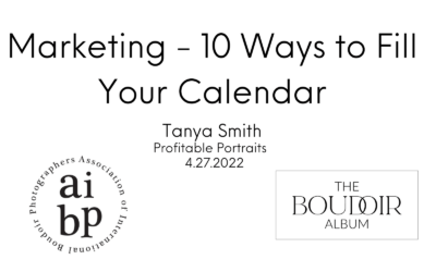 Tanya Smith: Marketing – 10 Ways to Fill Your Calendar